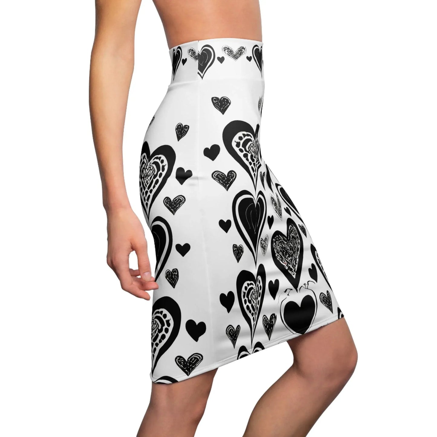black-heart-bleistiftrock-fur-damen-eleganter-mid-waist-rock-mit-stretch-komfort-bleistiftrock-jlr-design-7 - JLR Design