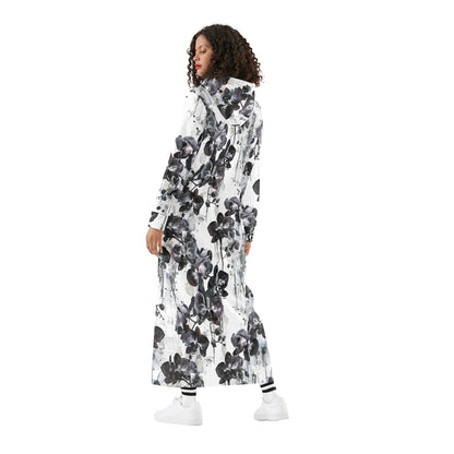 black-orchid-damen-maxi-hoodiekleid-knochellanges-kapuzenkleid-aus-weich-angerautem-fleece-hoodiekleid-jlr-design-2 - JLR Design