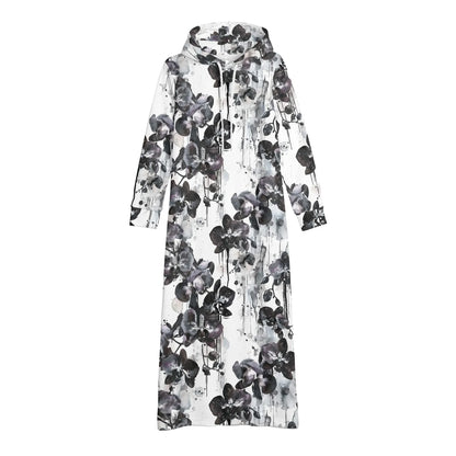 black-orchid-damen-maxi-hoodiekleid-knochellanges-kapuzenkleid-aus-weich-angerautem-fleece-hoodiekleid-jlr-design-4 - JLR Design