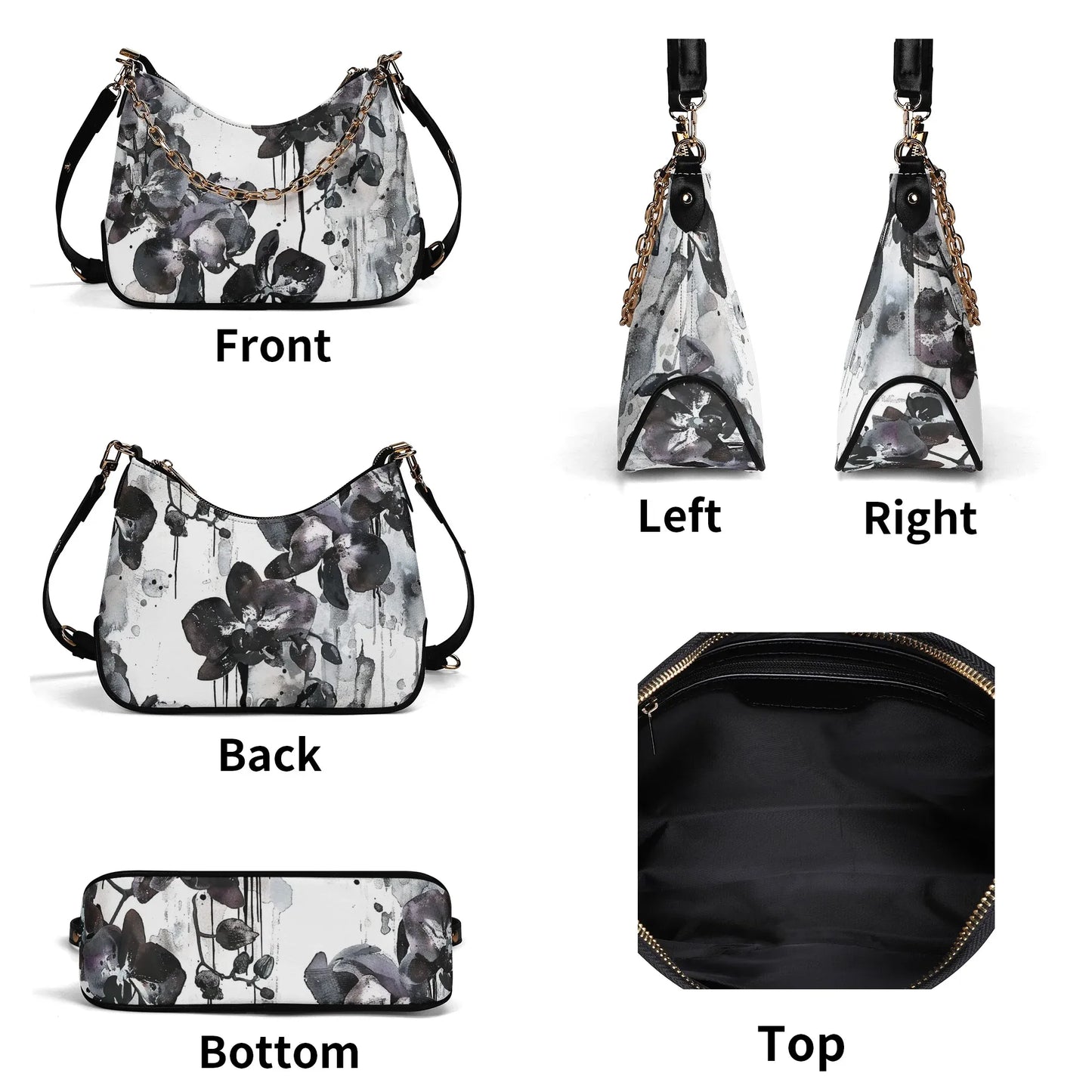 black-orchid-elegante-umhangetasche-mit-kette-umhangetasche-jlr-design-6 - JLR Design