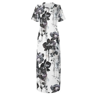black-orchid-short-sleeve-long-dress-long-dress-jlr-design-3 - JLR Design