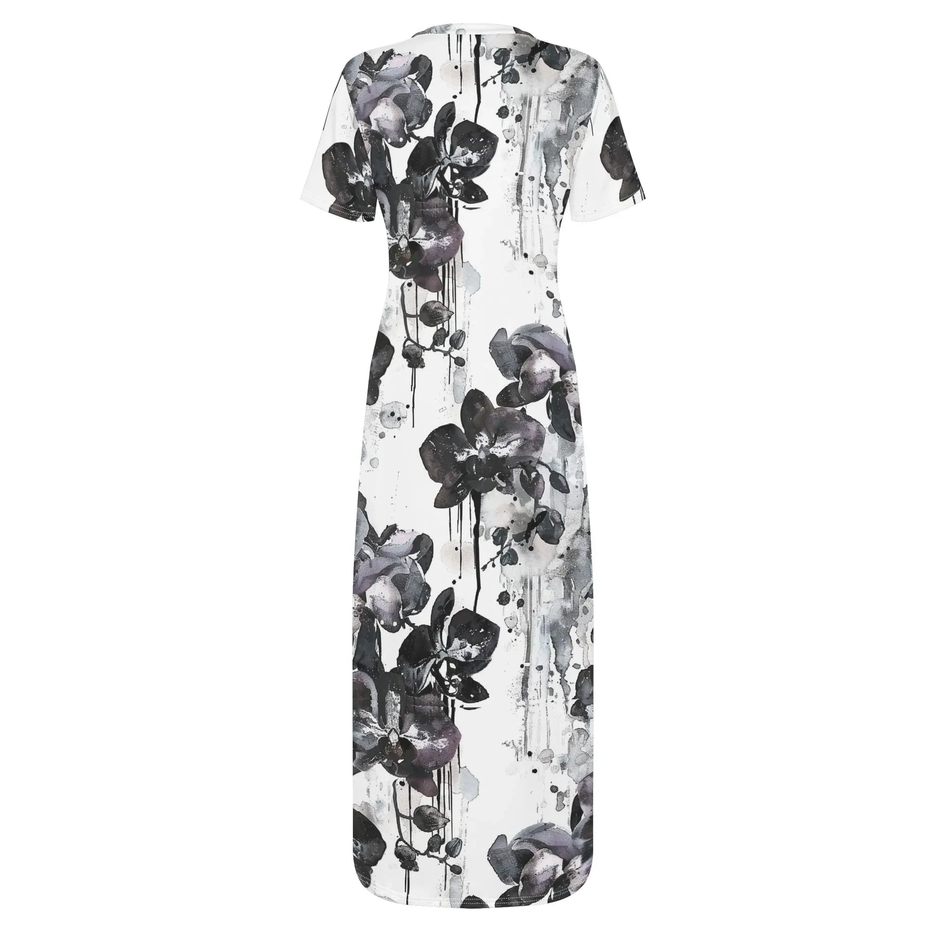 black-orchid-short-sleeve-long-dress-long-dress-jlr-design-4 - JLR Design