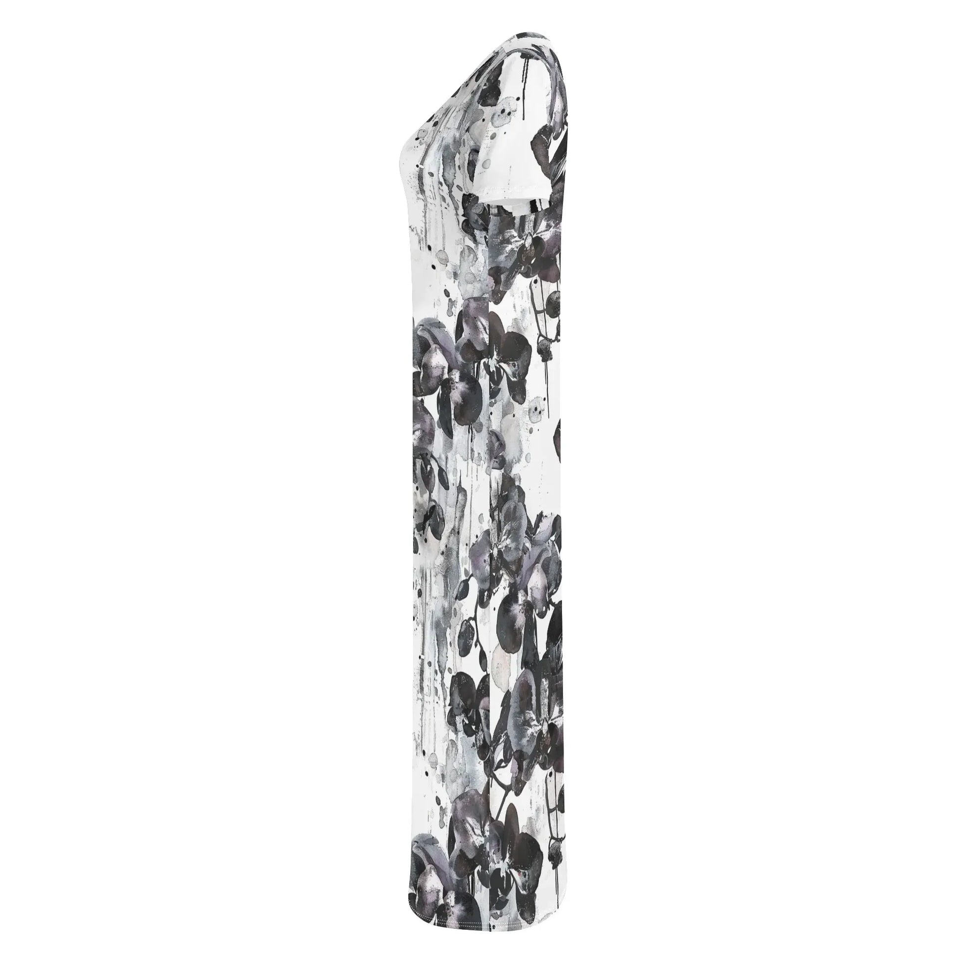 black-orchid-short-sleeve-long-dress-long-dress-jlr-design-6 - JLR Design