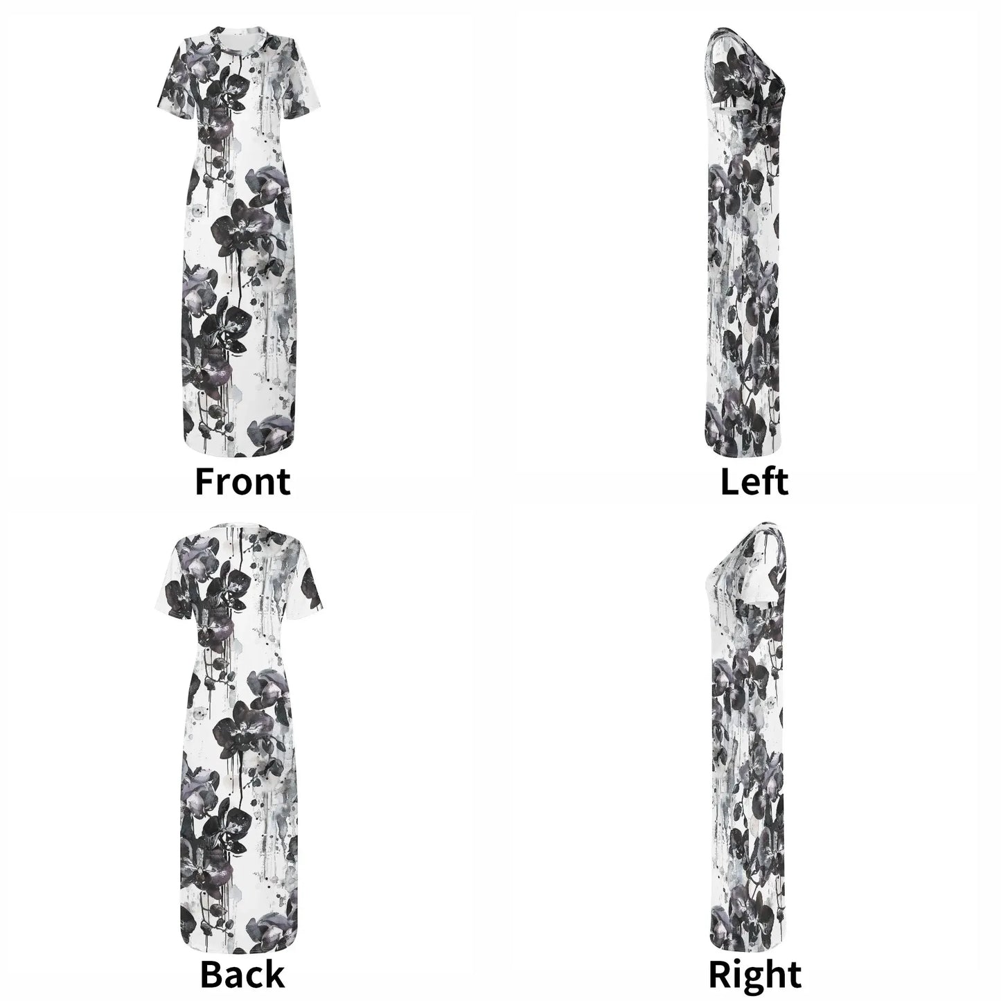 black-orchid-short-sleeve-long-dress-long-dress-jlr-design-7 - JLR Design