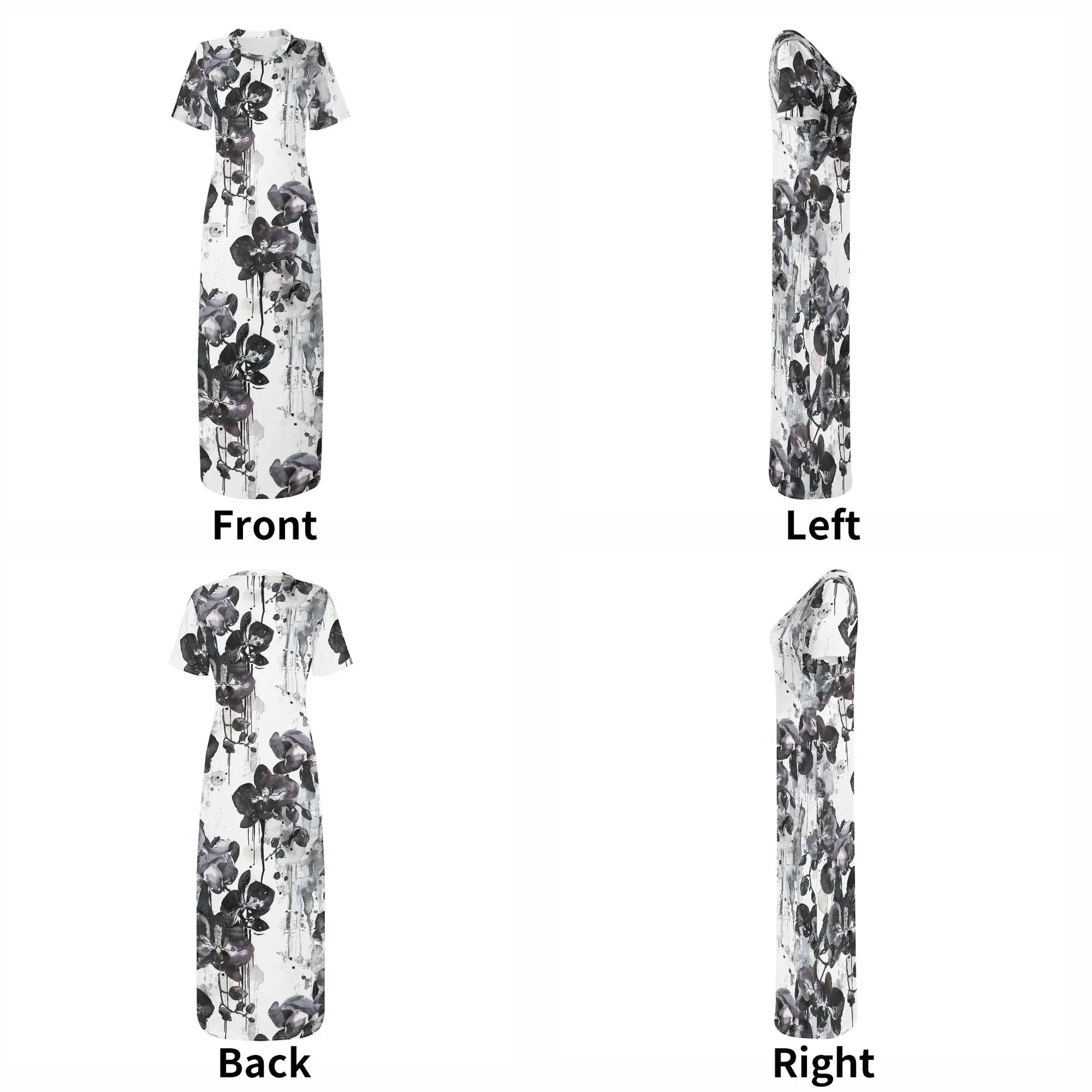 black-orchid-short-sleeve-long-dress-long-dress-jlr-design-7 - JLR Design