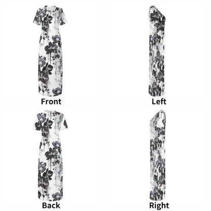 black-orchid-short-sleeve-long-dress-long-dress-jlr-design-7 - JLR Design