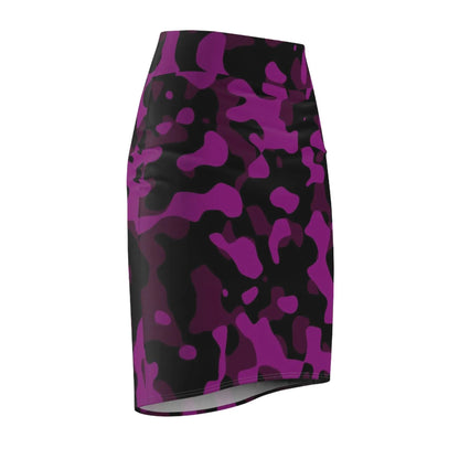black-pink-camouflage-bleistiftrock-fur-damen-eleganter-mid-waist-rock-mit-stretch-komfort-bleistiftrock-jlr-design-4 - JLR Design