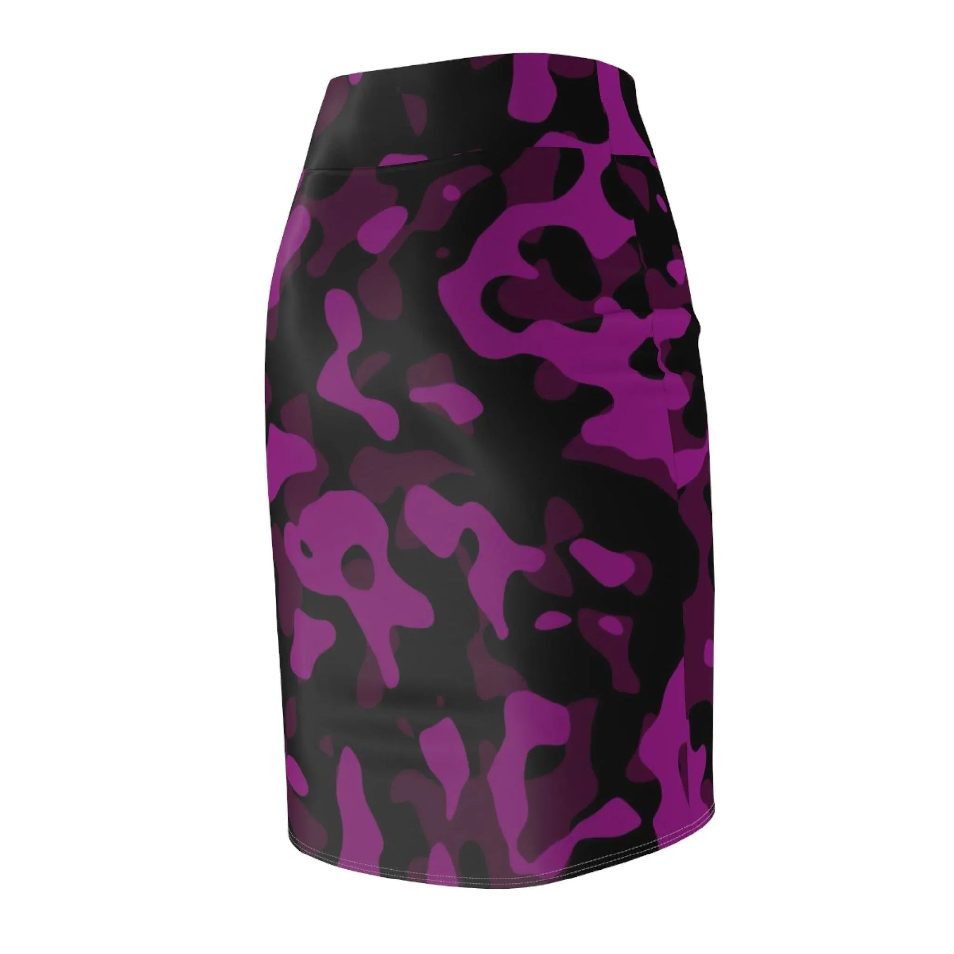 black-pink-camouflage-bleistiftrock-fur-damen-eleganter-mid-waist-rock-mit-stretch-komfort-bleistiftrock-jlr-design-5 - JLR Design
