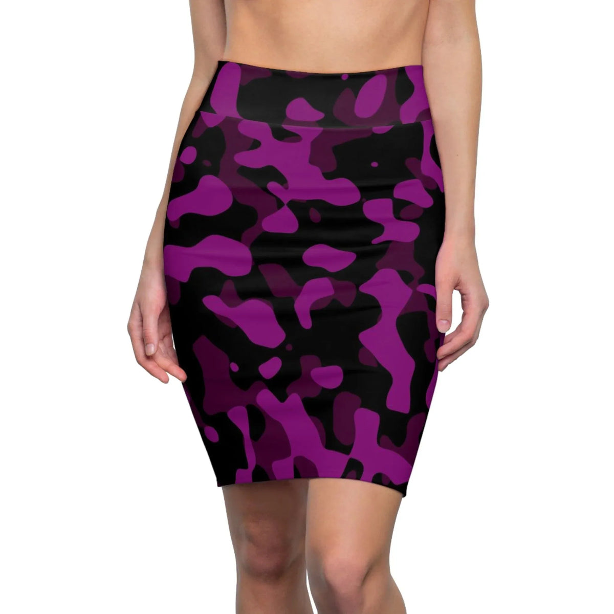 black-pink-camouflage-bleistiftrock-fur-damen-eleganter-mid-waist-rock-mit-stretch-komfort-bleistiftrock-jlr-design-jlr-design-de-1 - JLR Design