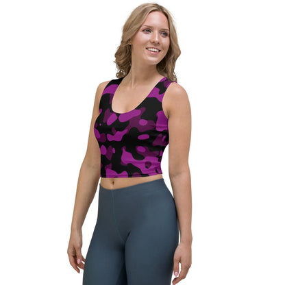 black-pink-camouflage-damen-crop-top-crop-top-jlr-design-3 - JLR Design