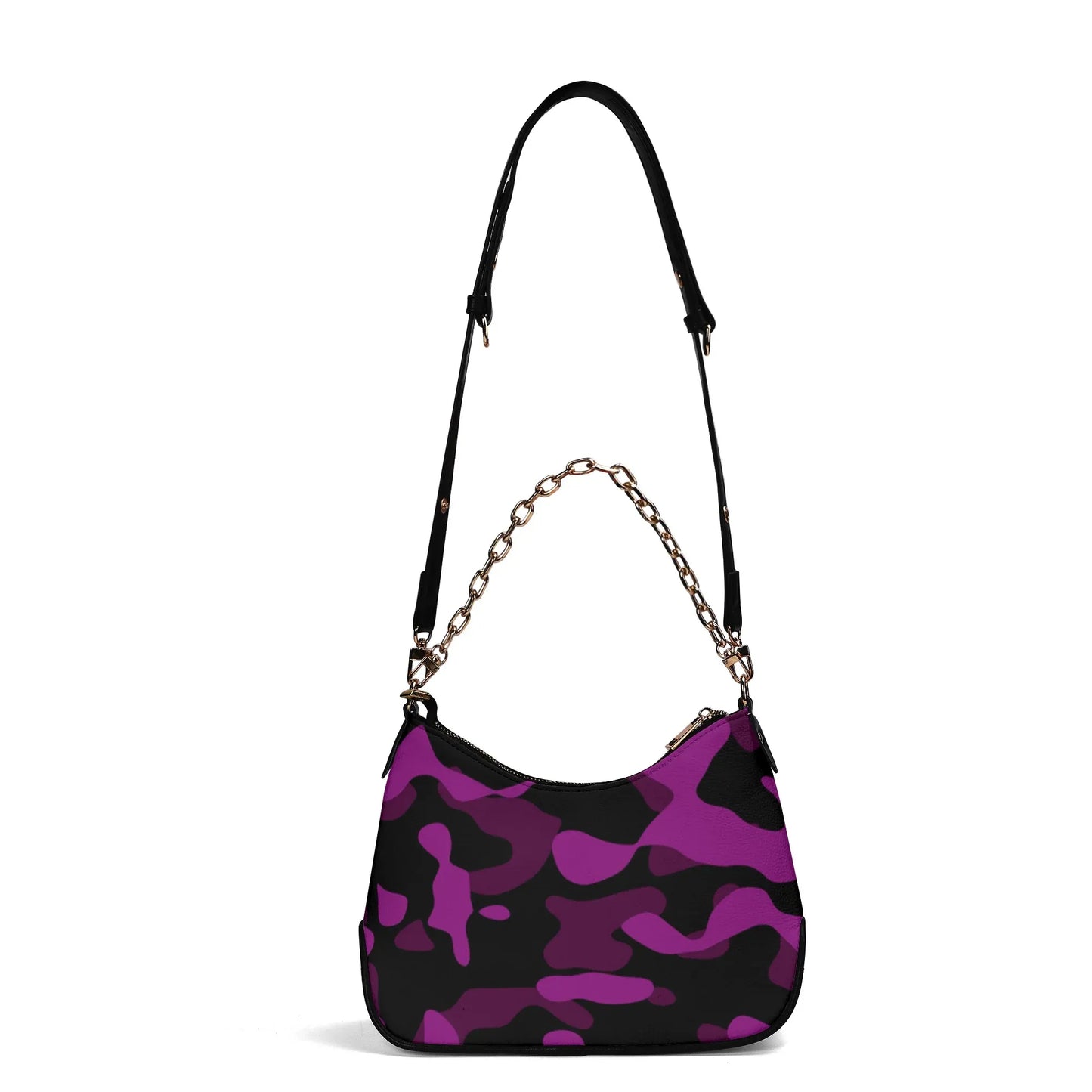 black-pink-camouflage-elegante-umhangetasche-mit-kette-umhangetasche-jlr-design-5 - JLR Design