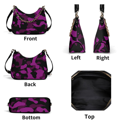 black-pink-camouflage-elegante-umhangetasche-mit-kette-umhangetasche-jlr-design-6 - JLR Design