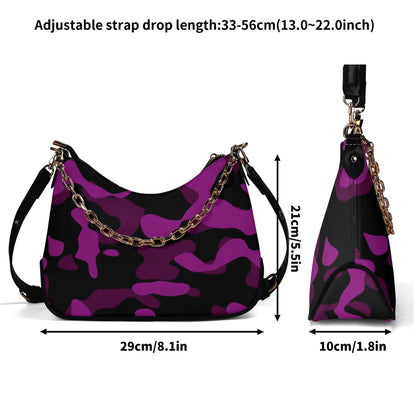 black-pink-camouflage-elegante-umhangetasche-mit-kette-umhangetasche-jlr-design-7 - JLR Design