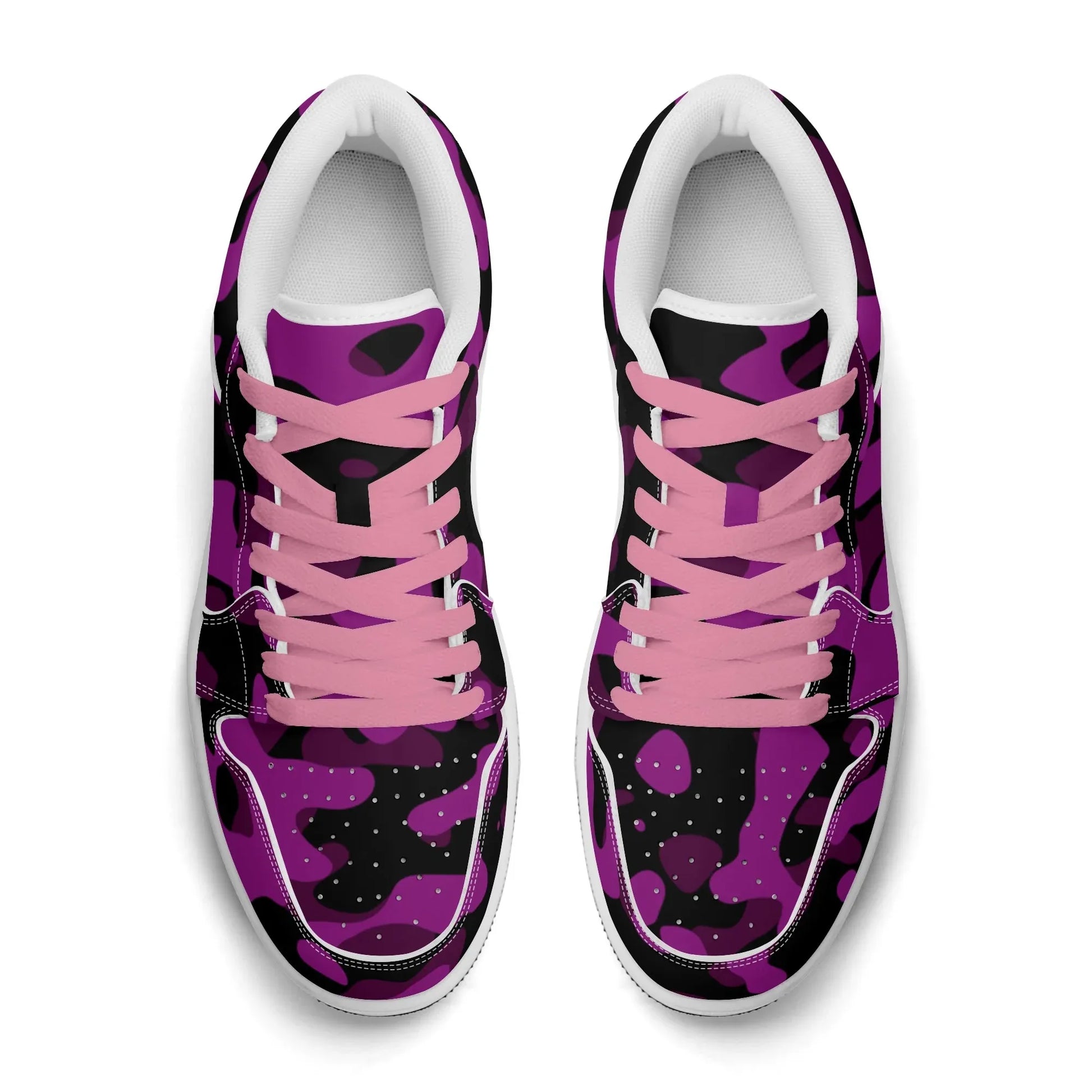 black-pink-camouflage-low-top-leder-sneaker-fur-damen-sneaker-jlr-design-7 - JLR Design