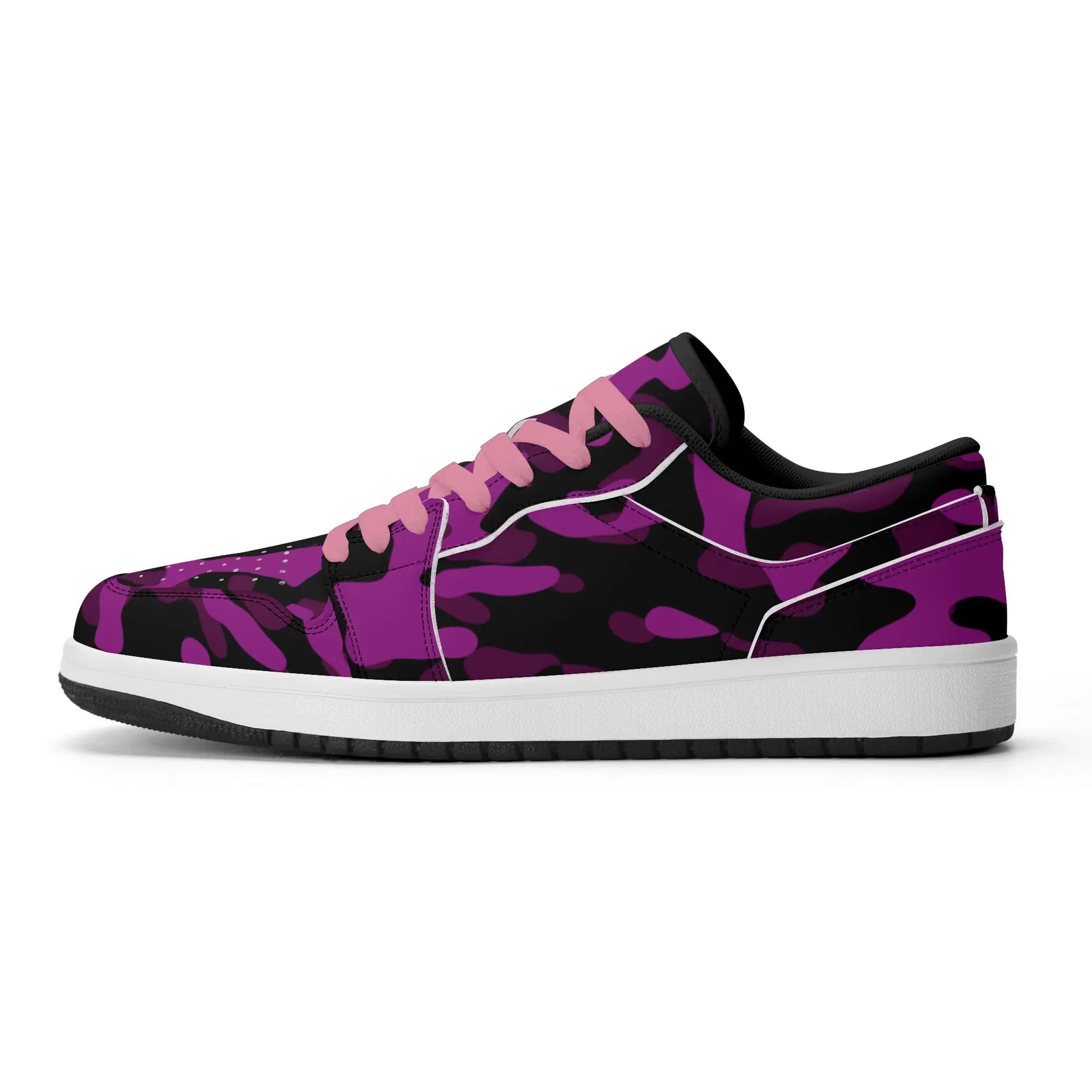 black-pink-camouflage-low-top-leder-sneaker-fur-damen-sneaker-jlr-design-9 - JLR Design