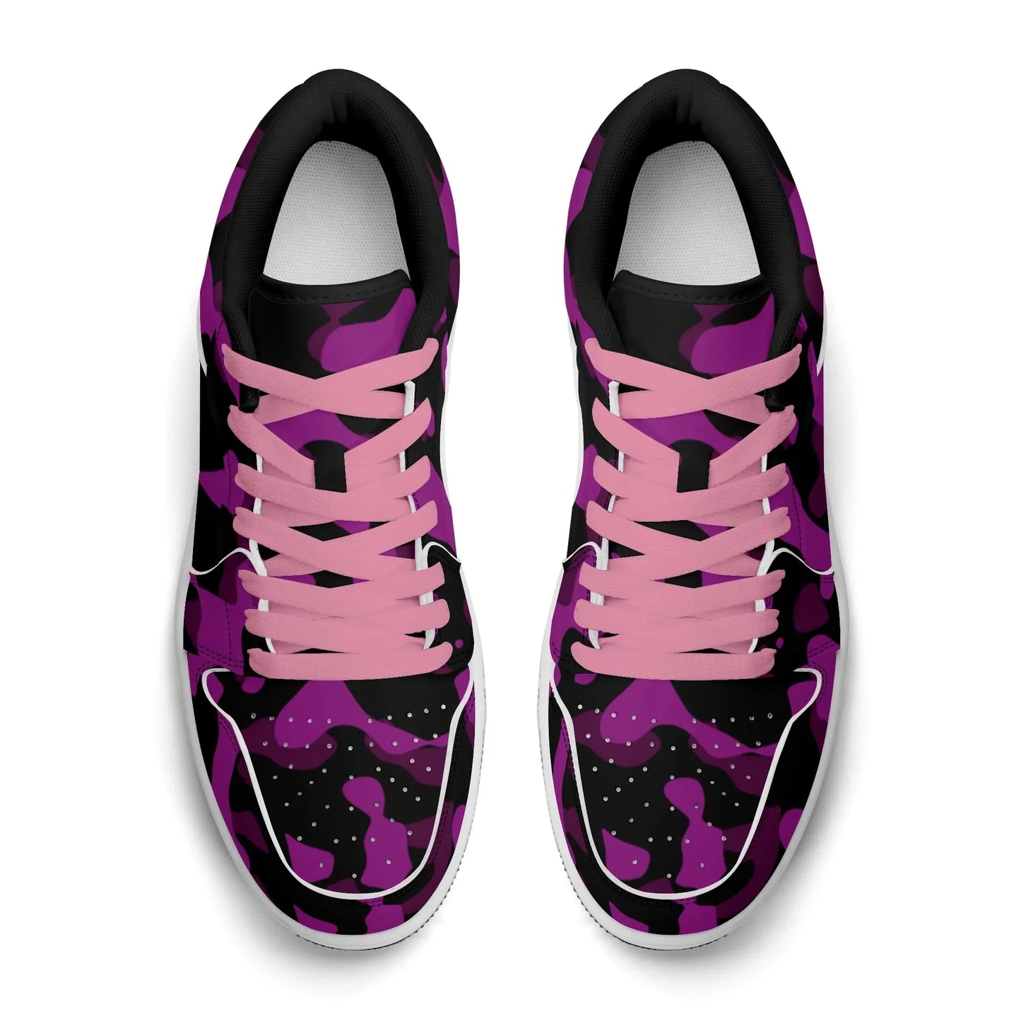 black-pink-camouflage-low-top-leder-sneaker-fur-herren-sneaker-jlr-design-14 - JLR Design