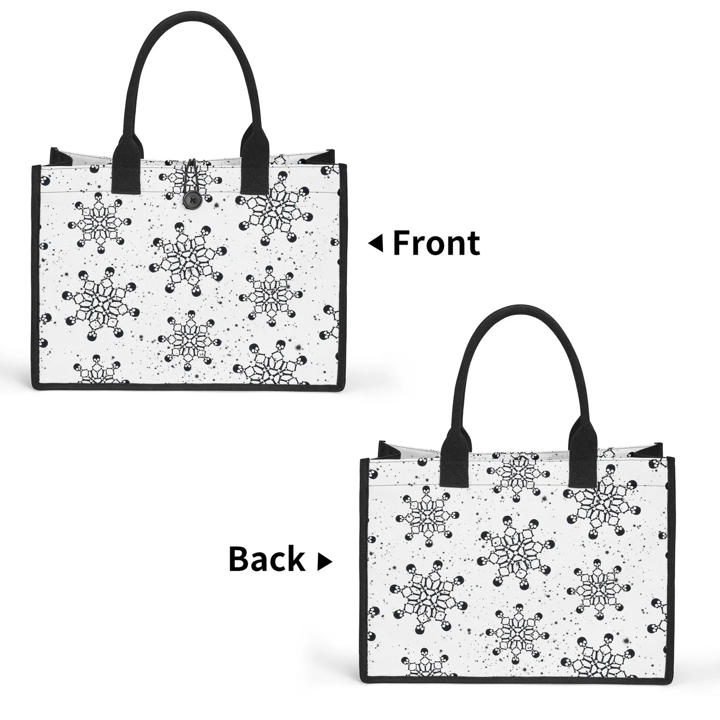 black-snow-canvas-shopper-tasche-einkaufstasche-jlr-design-8 - JLR Design