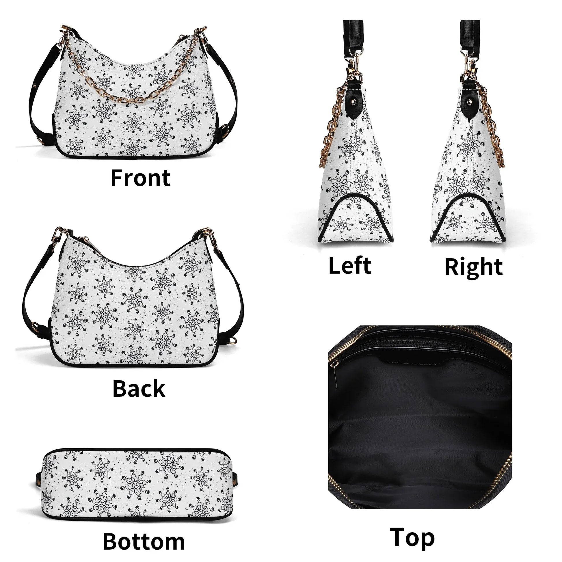 black-snowflake-elegante-umhangetasche-mit-kette-umhangetasche-jlr-design-6 - JLR Design