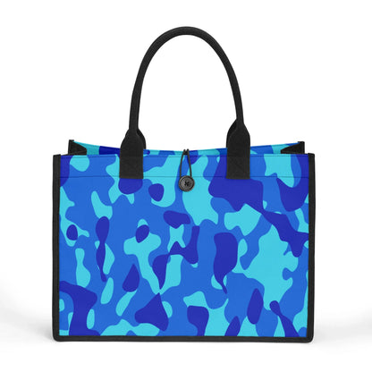 blaue-camouflage-canvas-shopper-tasche-einkaufstasche-jlr-design-1 - JLR Design