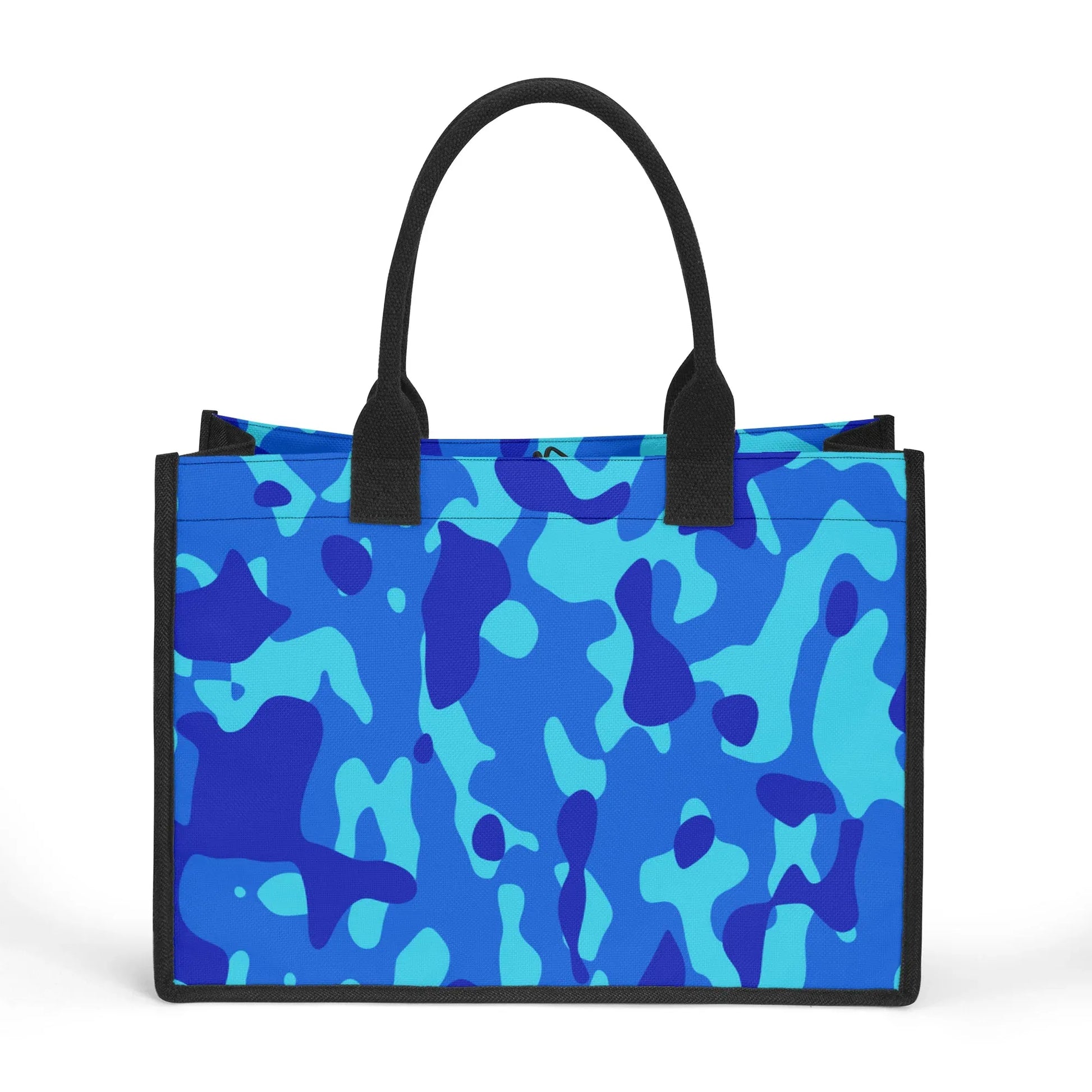 blaue-camouflage-canvas-shopper-tasche-einkaufstasche-jlr-design-2 - JLR Design