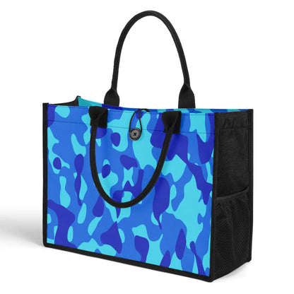 blaue-camouflage-canvas-shopper-tasche-einkaufstasche-jlr-design-3 - JLR Design