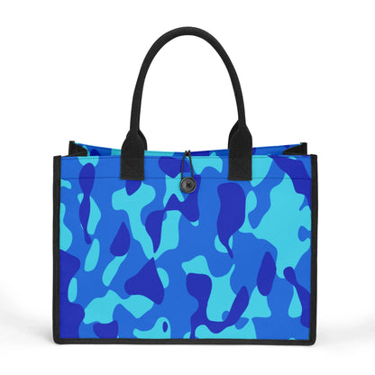 blaue-camouflage-premium-canvas-shopper-tasche-tragetasche-jlr-design-1 - JLR Design