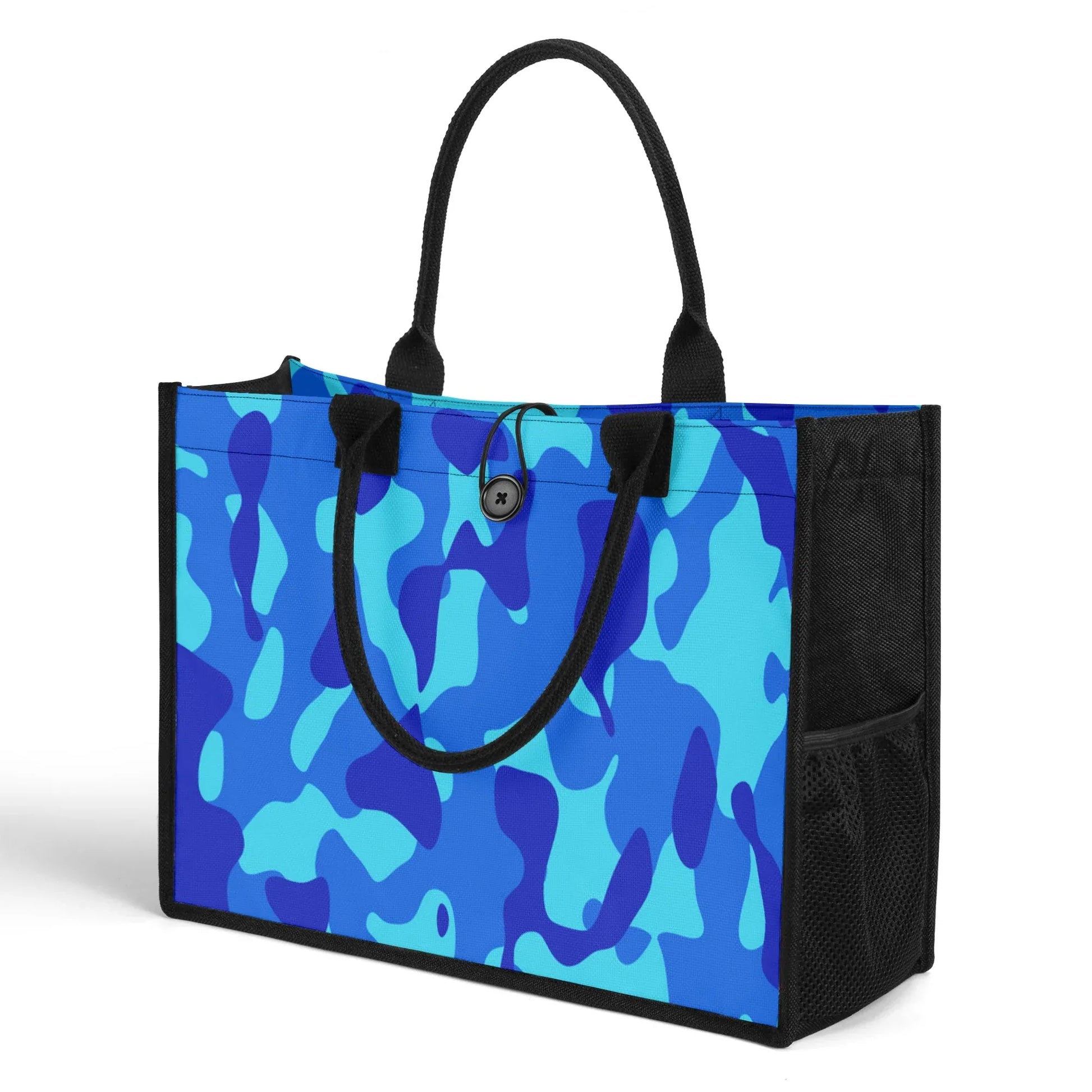 blaue-camouflage-premium-canvas-shopper-tasche-tragetasche-jlr-design-3 - JLR Design