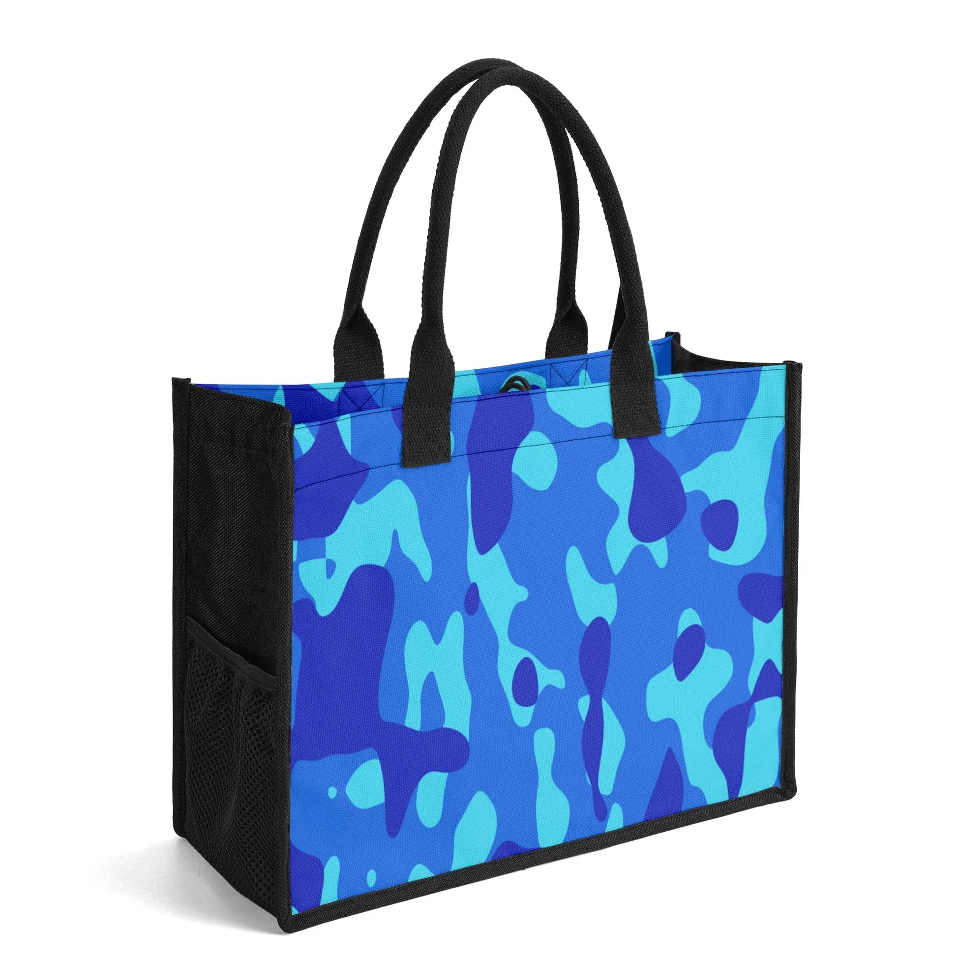 blaue-camouflage-premium-canvas-shopper-tasche-tragetasche-jlr-design-4 - JLR Design