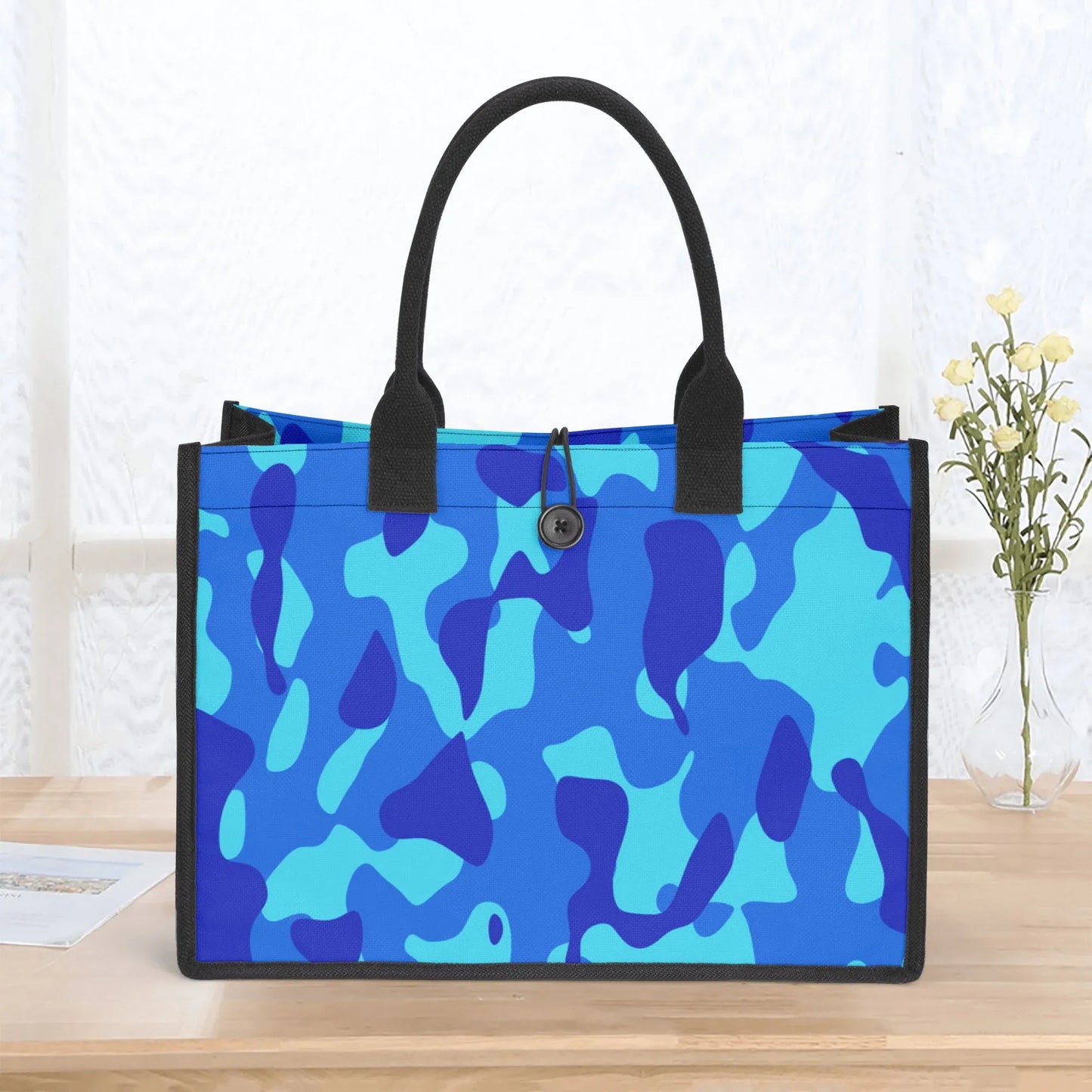 blaue-camouflage-premium-canvas-shopper-tasche-tragetasche-jlr-design-5 - JLR Design