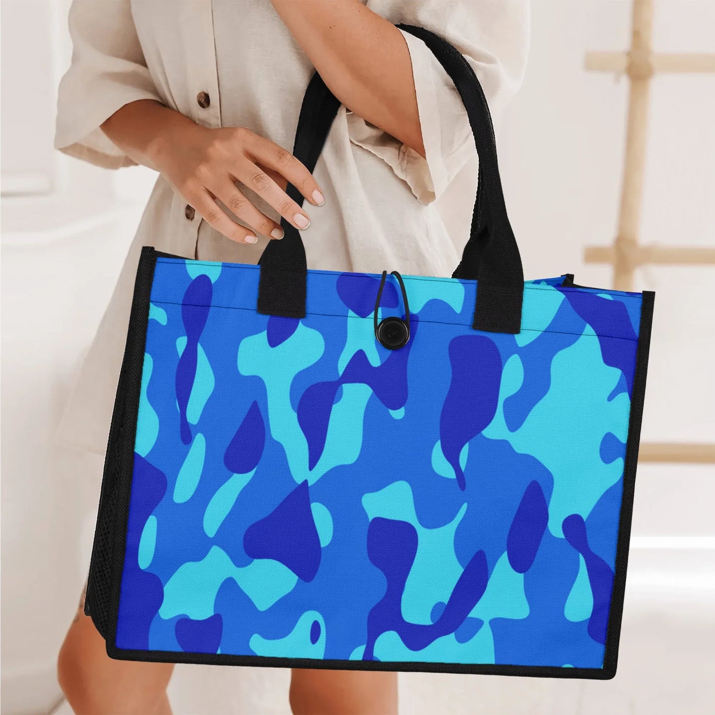 blaue-camouflage-premium-canvas-shopper-tasche-tragetasche-jlr-design-6 - JLR Design
