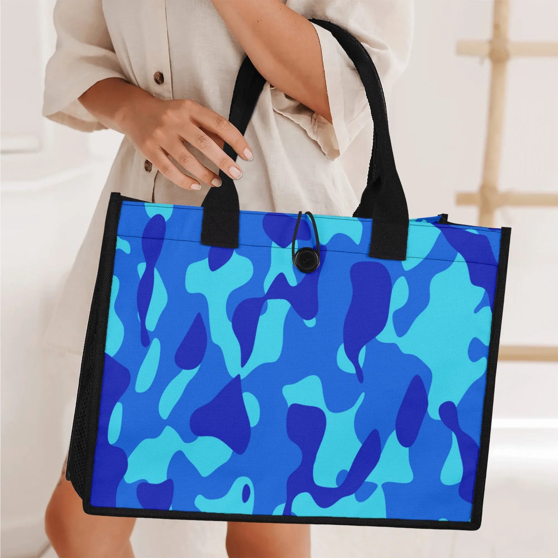 blaue-camouflage-premium-canvas-shopper-tasche-tragetasche-jlr-design-6 - JLR Design
