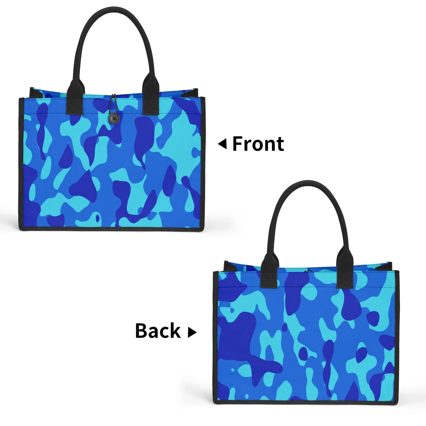 blaue-camouflage-premium-canvas-shopper-tasche-tragetasche-jlr-design-8 - JLR Design