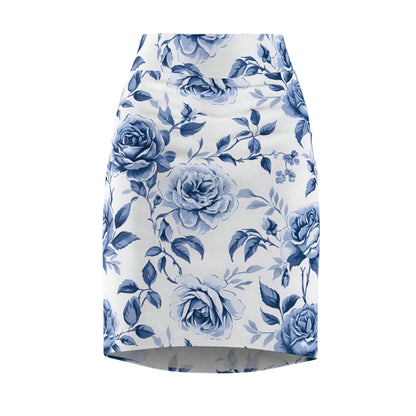 blaue-rose-v1-bleistiftrock-fur-damen-eleganter-mid-waist-rock-mit-stretch-komfort-bleistiftrock-jlr-design-4 - JLR Design