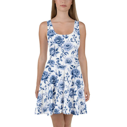 blaue-rose-v1-skater-kleid-skater-kleid-jlr-design-1 - JLR Design