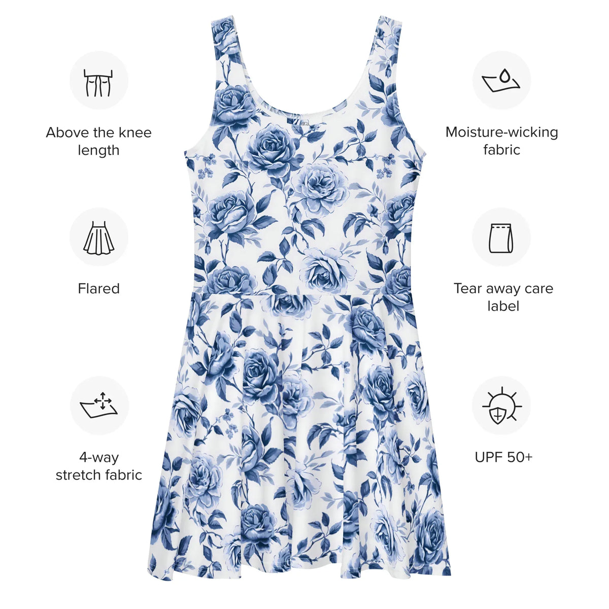 blaue-rose-v1-skater-kleid-skater-kleid-jlr-design-jlr-design-de-4 - JLR Design