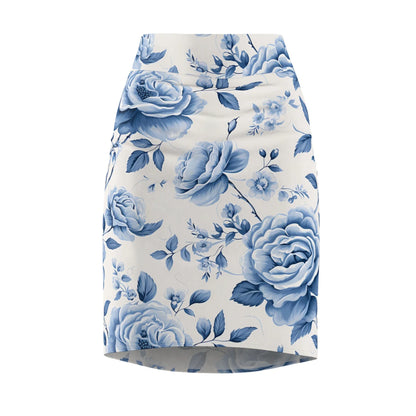 blaue-rose-v2-bleistiftrock-fur-damen-eleganter-mid-waist-rock-mit-stretch-komfort-bleistiftrock-jlr-design-1 - JLR Design