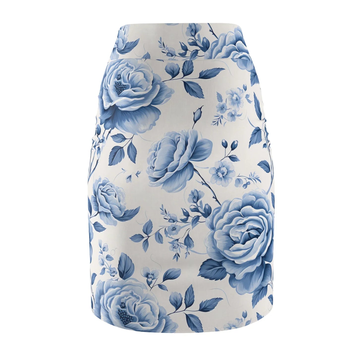 blaue-rose-v2-bleistiftrock-fur-damen-eleganter-mid-waist-rock-mit-stretch-komfort-bleistiftrock-jlr-design-2 - JLR Design