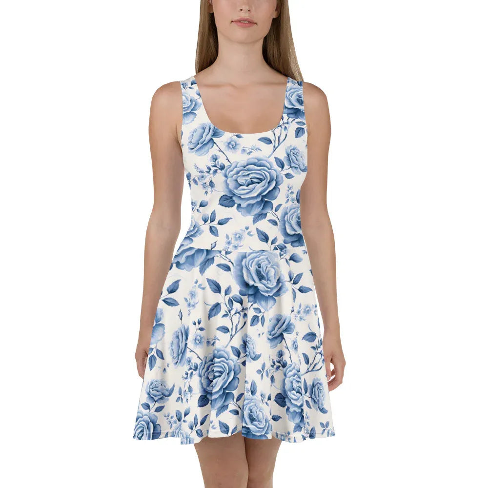 blaue-rose-v2-skater-kleid-skater-kleid-jlr-design-1 - JLR Design