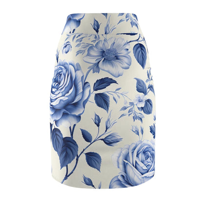 blaue-rose-v3-bleistiftrock-fur-damen-eleganter-mid-waist-rock-mit-stretch-komfort-bleistiftrock-jlr-design-5 - JLR Design