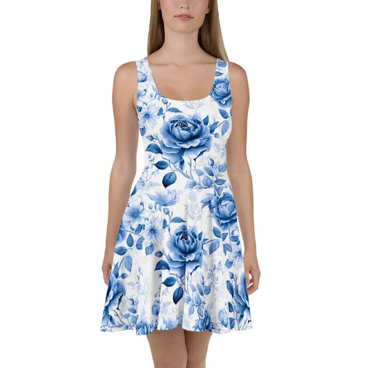 blaue-rose-v3-skater-kleid-skater-kleid-jlr-design-1 - JLR Design
