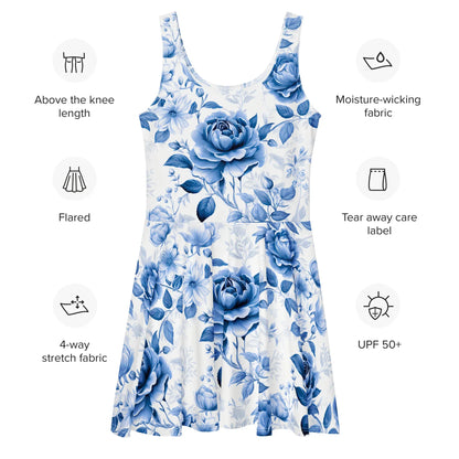 blaue-rose-v3-skater-kleid-skater-kleid-jlr-design-5 - JLR Design