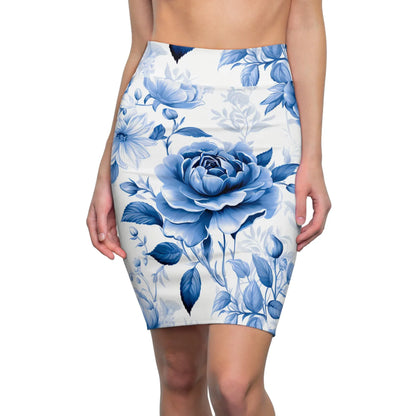 blaue-rose-v4-bleistiftrock-fur-damen-eleganter-mid-waist-rock-mit-stretch-komfort-bleistiftrock-jlr-design-1 - JLR Design
