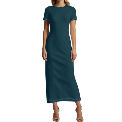 blauwal-short-sleeve-long-dress-long-dress-jlr-design-1 - JLR Design