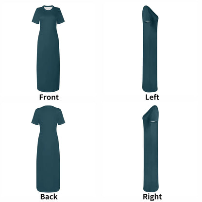 blauwal-short-sleeve-long-dress-long-dress-jlr-design-7 - JLR Design