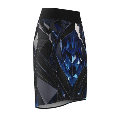 blue-black-crystal-bleistiftrock-fur-damen-eleganter-mid-waist-rock-mit-stretch-komfort-bleistiftrock-jlr-design-4 - JLR Design