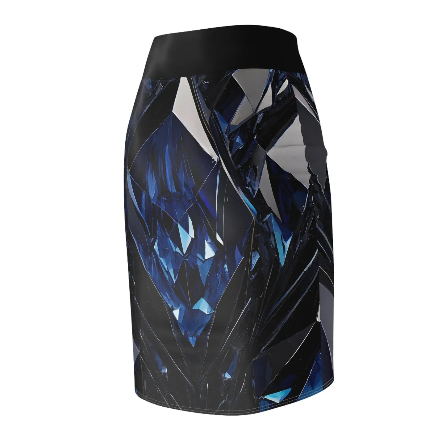 blue-black-crystal-bleistiftrock-fur-damen-eleganter-mid-waist-rock-mit-stretch-komfort-bleistiftrock-jlr-design-5 - JLR Design
