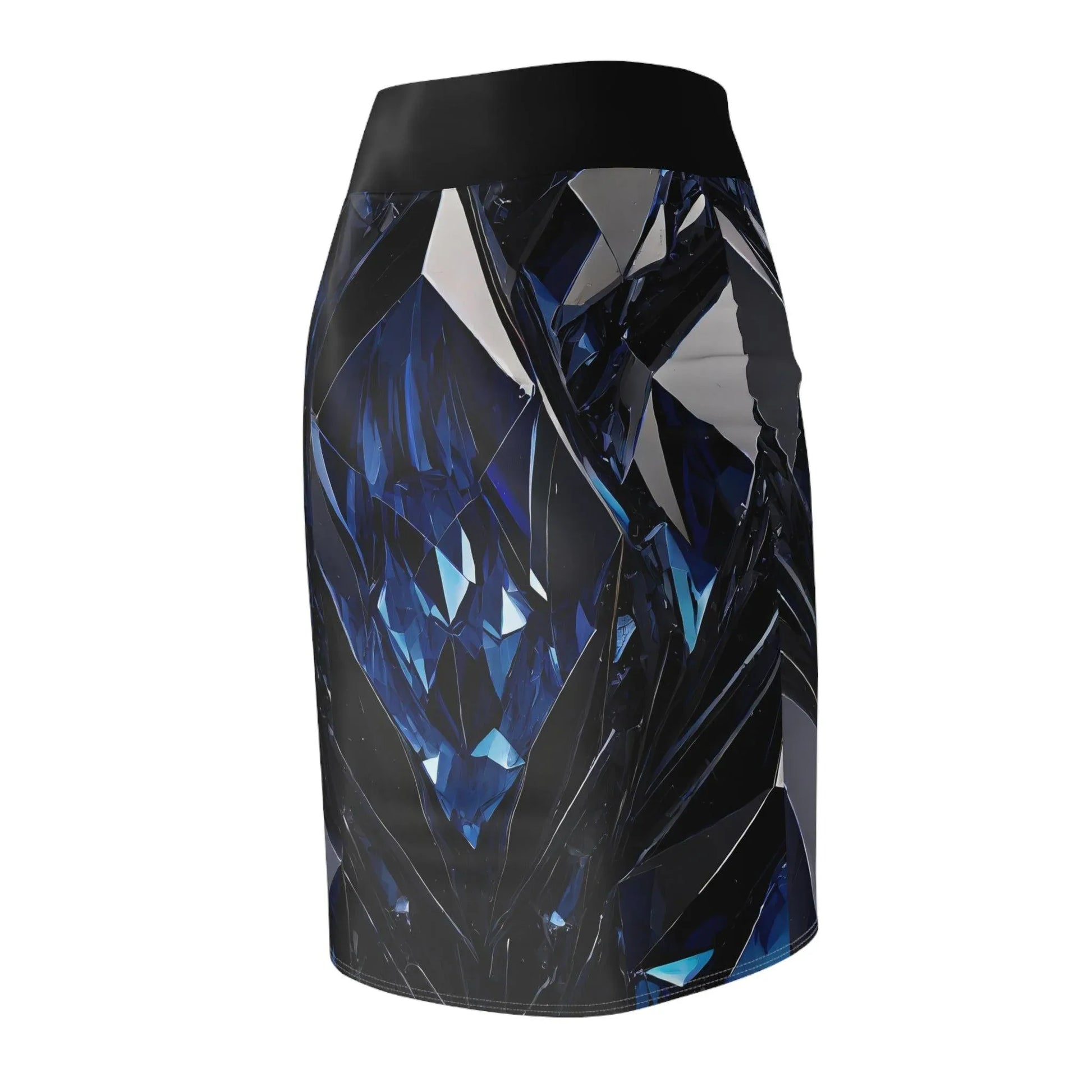 blue-black-crystal-bleistiftrock-fur-damen-eleganter-mid-waist-rock-mit-stretch-komfort-bleistiftrock-jlr-design-5 - JLR Design