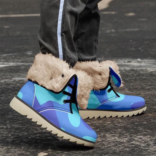 blue-camouflage-chic-boots-mit-pluschfutter-stiefel-jlr-design-1 - JLR Design