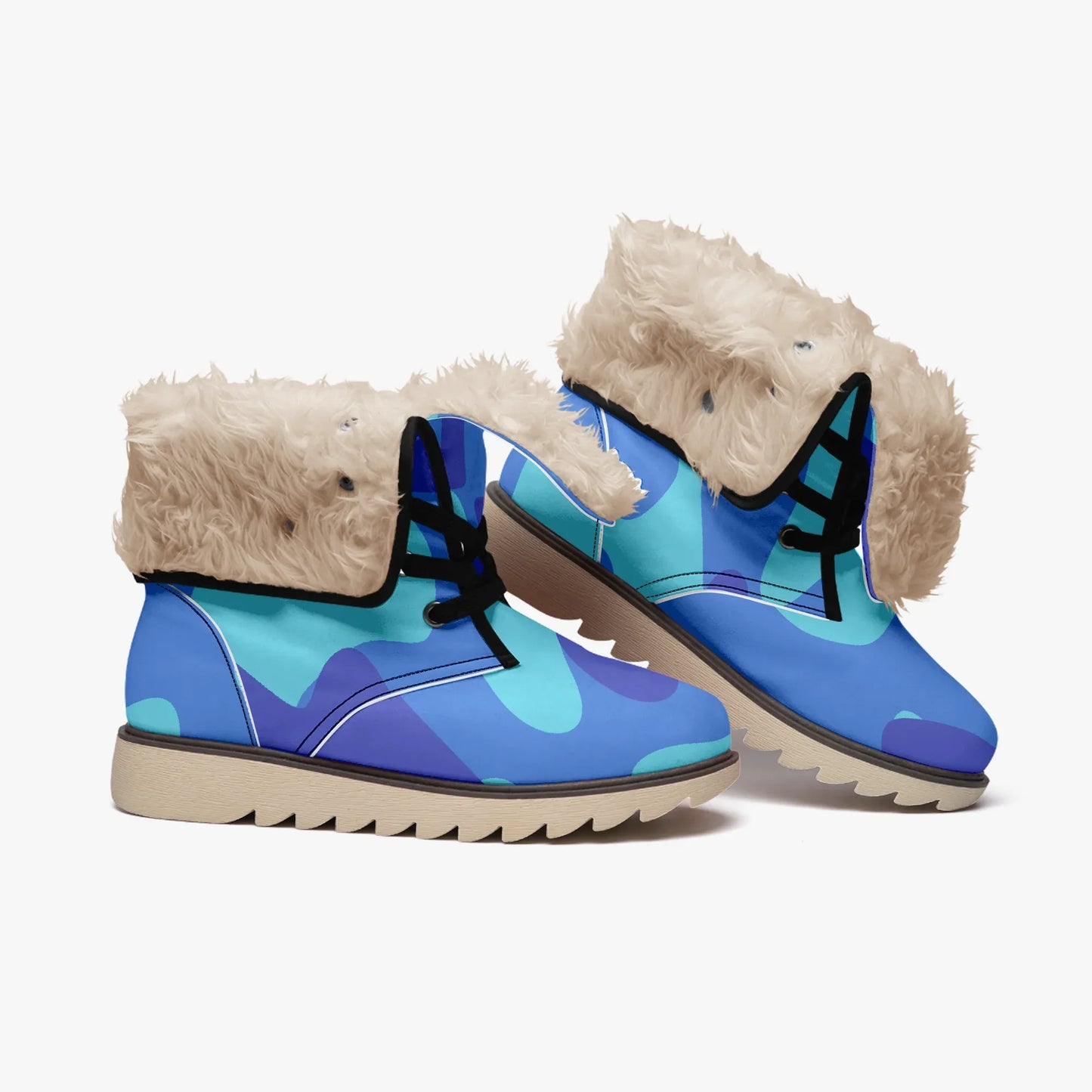 blue-camouflage-chic-boots-mit-pluschfutter-stiefel-jlr-design-4 - JLR Design