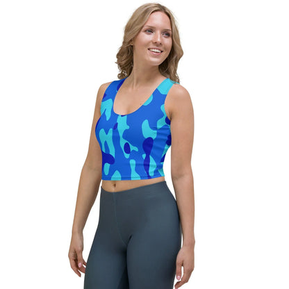 blue-camouflage-damen-crop-top-crop-top-jlr-design-3 - JLR Design